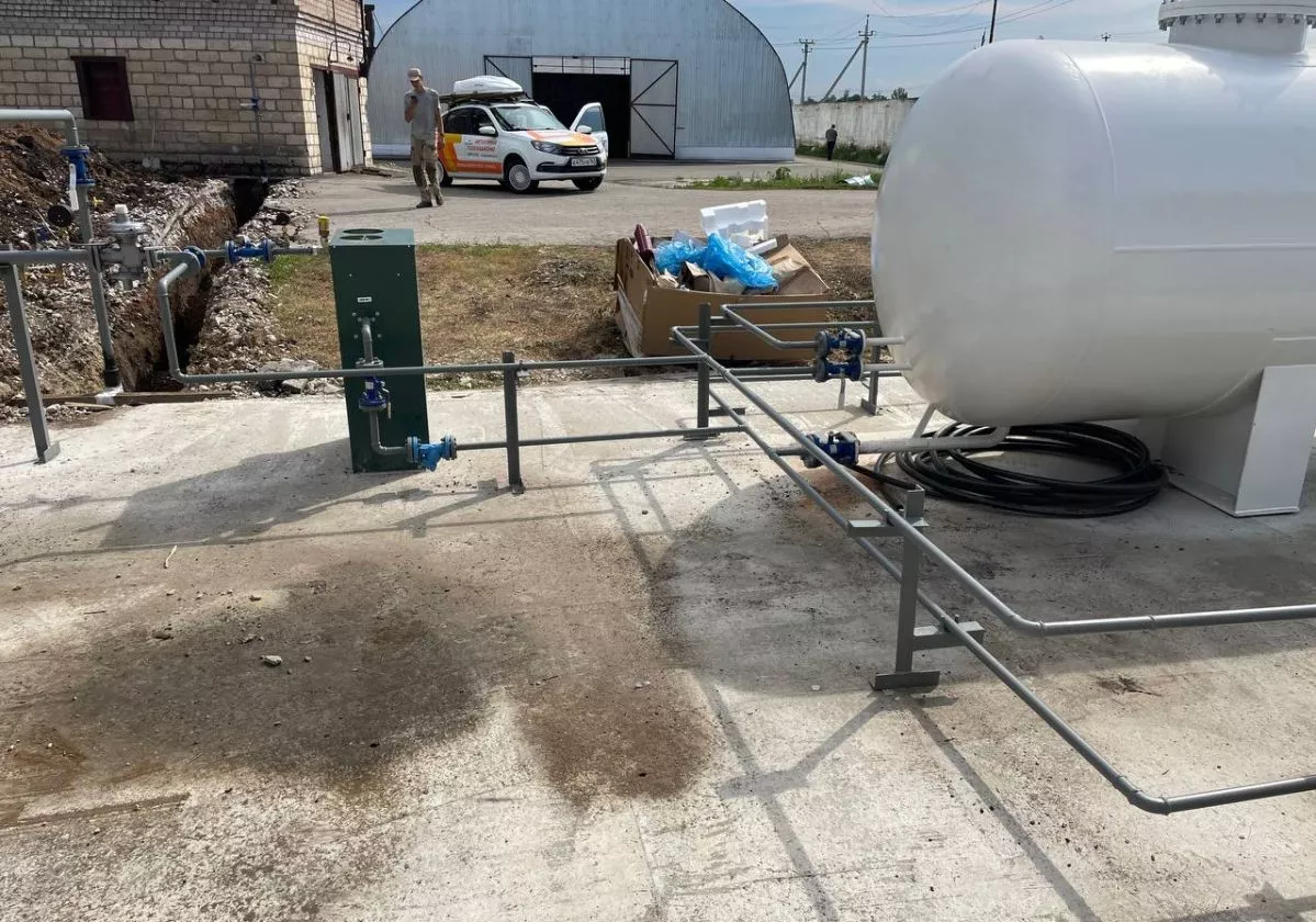 Система автономного газоснабжения с автомобильной колонкой